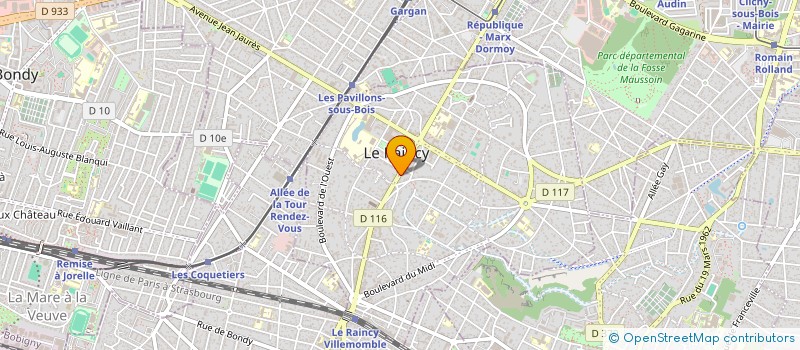 localisation de l'entreprise MADAME MARIA ACOSTA RAMOS à LE RAINCY