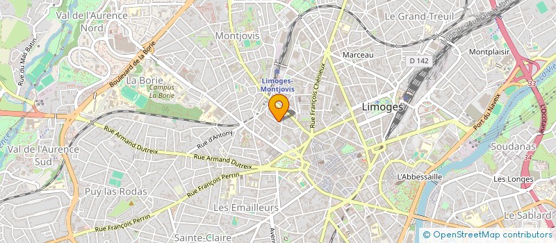 localisation de l'entreprise MADAME MARIA ALBAGNAC à LIMOGES