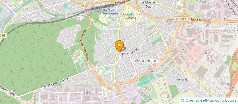 localisation de l'entreprise MADAME MARIA-AMELIA DA CUNHA  EVREUX