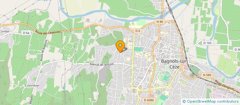 localisation de l'entreprise MADAME MARIA ANDONETTA TAGLIALAVORE  BAGNOLS-SUR-CEZE