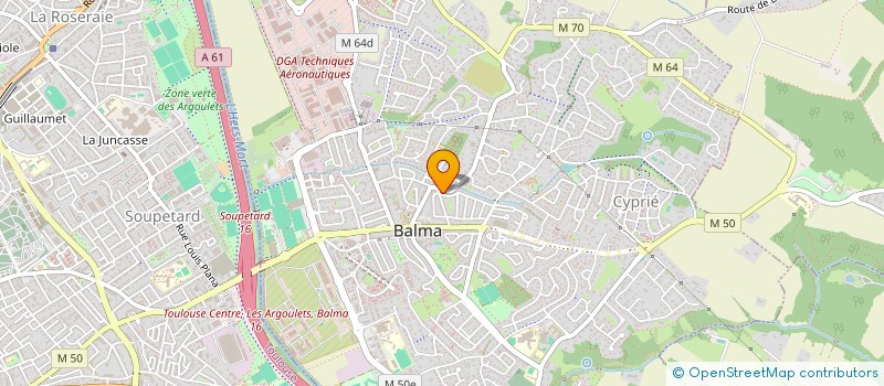 localisation de l'entreprise MADAME MARIA-ANGELINA DOS SANTOS PAIVA  BALMA