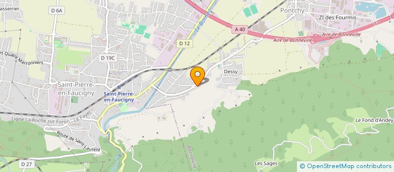 localisation de l'entreprise MADAME MARIA ARFUSO  BONNEVILLE