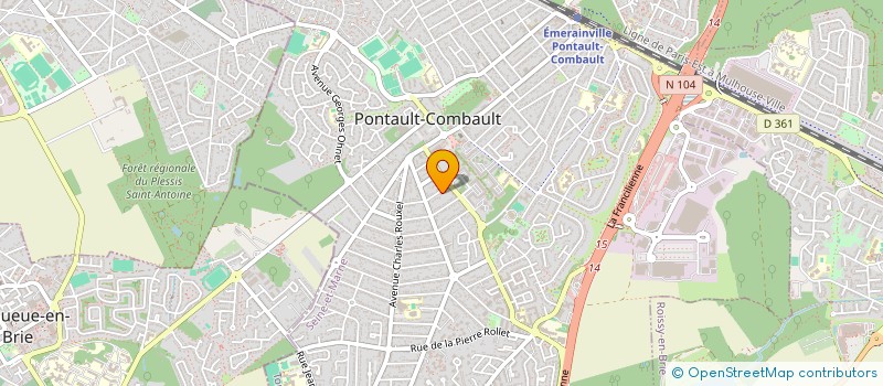 localisation de l'entreprise MADAME MARIA AROUCA BORGES à PONTAULT-COMBAULT