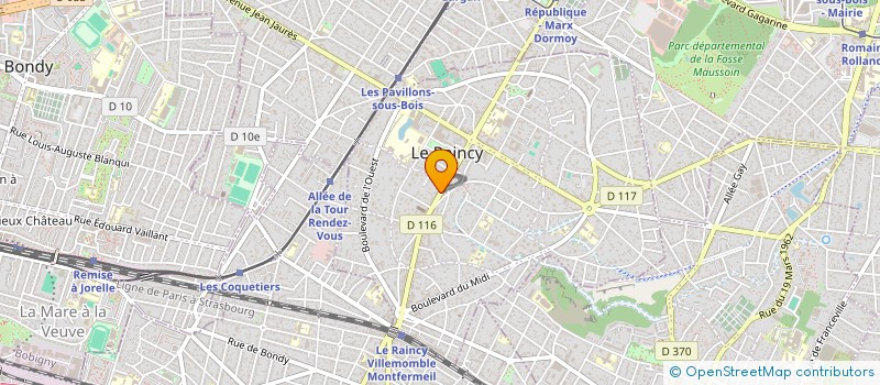 localisation de l'entreprise MADAME MARIA BATISTA LOPES BRAZAO à LE RAINCY