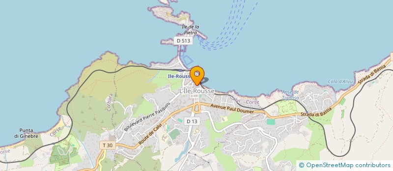 localisation de l'entreprise MADAME MARIA BATTISTINI à L'ILE-ROUSSE