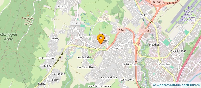 localisation de l'entreprise MADAME MARIA BEATRICE DA SILVA LAGARTO  POISY