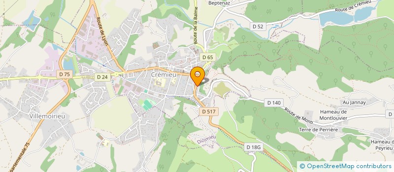 localisation de l'entreprise MADAME MARIA BERTHELET  CREMIEU