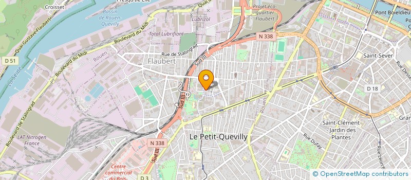 localisation de l'entreprise MADAME MARIA BIBANG OYANA  LE PETIT-QUEVILLY