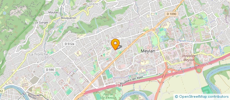 localisation de l'entreprise MADAME MARIA BONACCORSO  MEYLAN