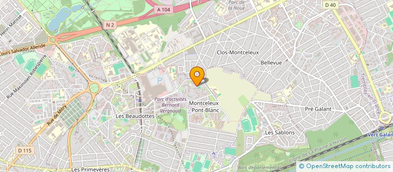 localisation de l'entreprise MADAME MARIA BORGES à SEVRAN