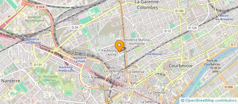 localisation de l'entreprise MADAME MARIA BOURDON DESTREM à COURBEVOIE