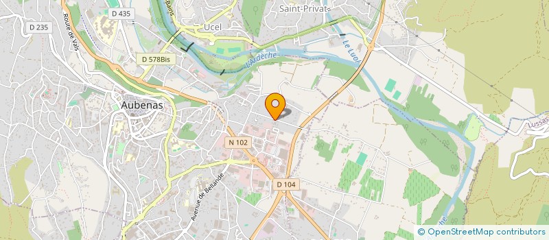 localisation de l'entreprise MADAME MARIA BOUZID  AUBENAS