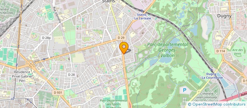 localisation de l'entreprise MADAME MARIA BURCSA  STAINS