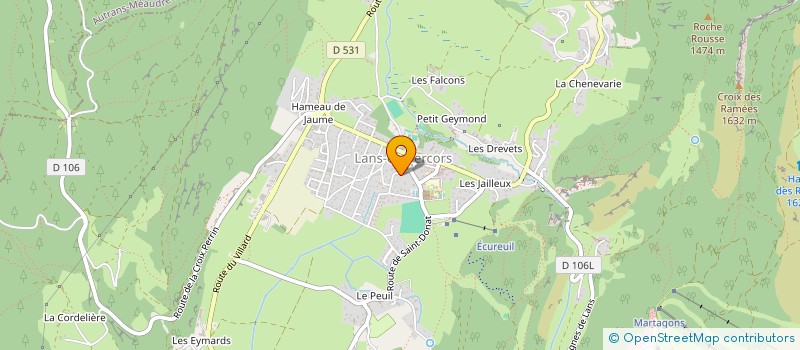 localisation de l'entreprise MADAME MARIA CANO RODRIGUEZ  LANS-EN-VERCORS