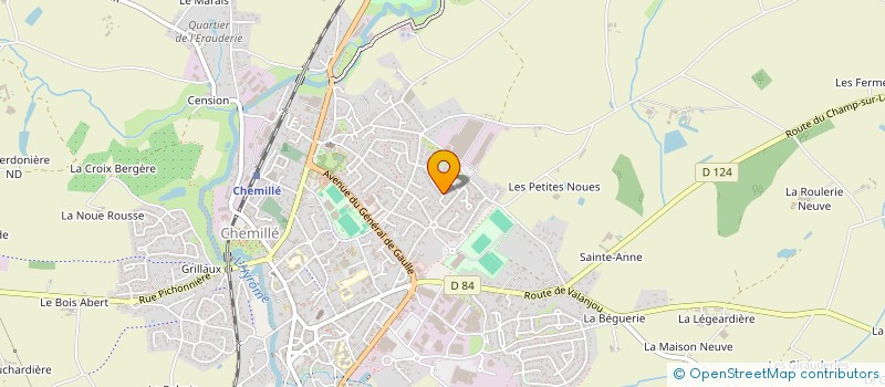 localisation de l'entreprise MADAME MARIA CARVALHO CAETANO  CHEMILLE-EN-ANJOU