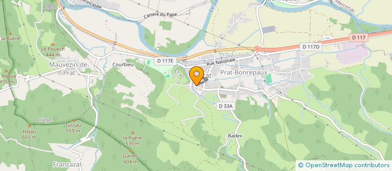localisation de l'entreprise MADAME MARIA CASINI à PRAT-BONREPAUX