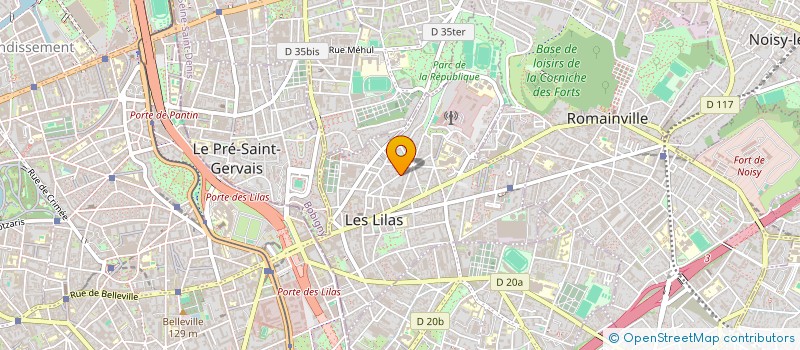 localisation de l'entreprise MADAME MARIA CLARA DE ALBUQUERQUE  LES LILAS