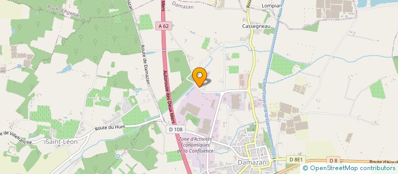 localisation de l'entreprise MADAME MARIA CLAROS MORENO  DAMAZAN