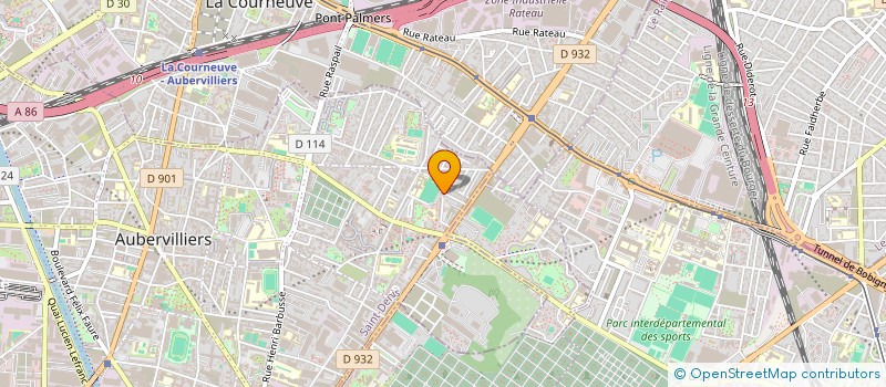 localisation de l'entreprise MADAME MARIA CLEMENT  AUBERVILLIERS