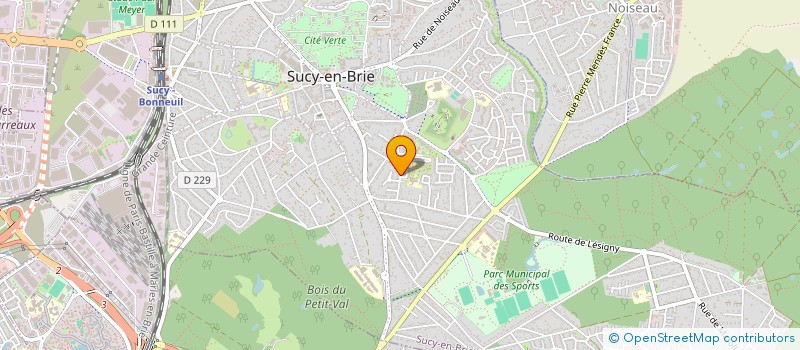 localisation de l'entreprise MADAME MARIA COELHO FERNANDES  SUCY-EN-BRIE