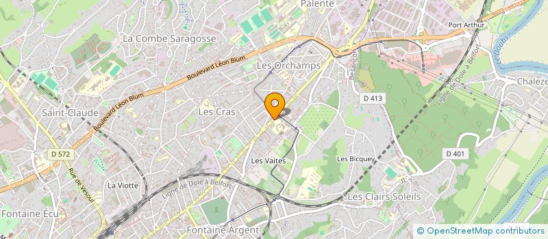 localisation de l'entreprise MADAME MARIA CORONADO MORA  BESANCON