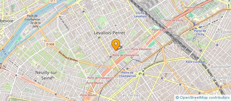 localisation de l'entreprise MADAME MARIA COUTO à LEVALLOIS-PERRET