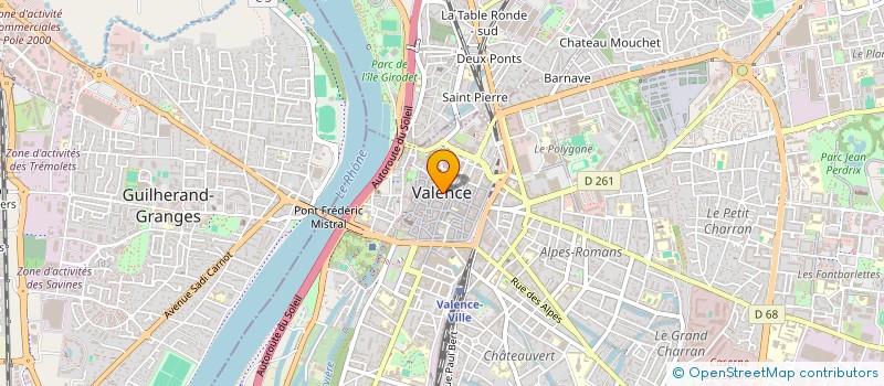 localisation de l'entreprise MADAME MARIA CRIBEL  VALENCE