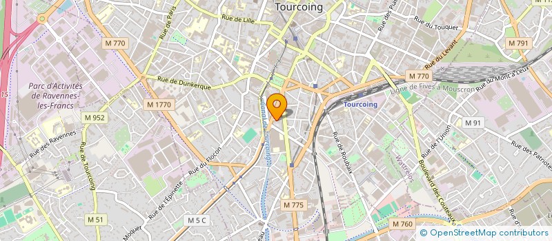 localisation de l'entreprise MADAME MARIA CRISTINA MACHADO DA COSTA  TOURCOING