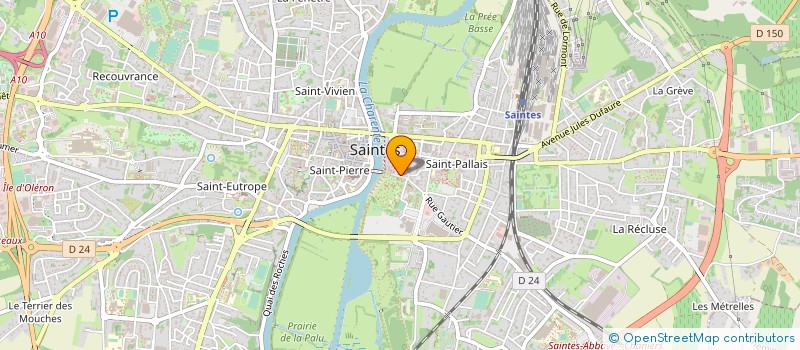 localisation de l'entreprise MADAME MARIA-CRISTINA MITRAN  SAINTES