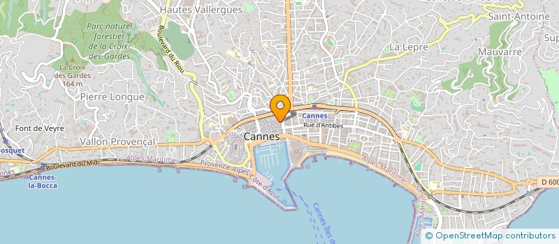 localisation de l'entreprise MADAME MARIA CRISTINA PEREZ PIZARRO à CANNES