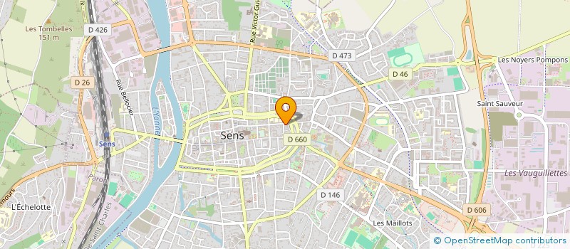 localisation de l'entreprise MADAME MARIA CRISTINA TUCCELLA  SENS