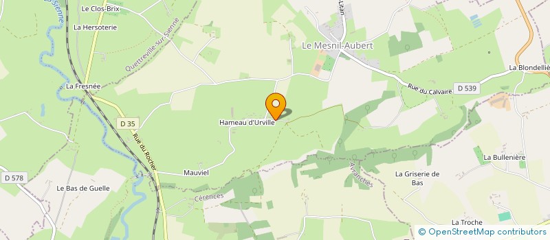 localisation de l'entreprise MADAME MARIA CUBAL  LE MESNIL-AUBERT