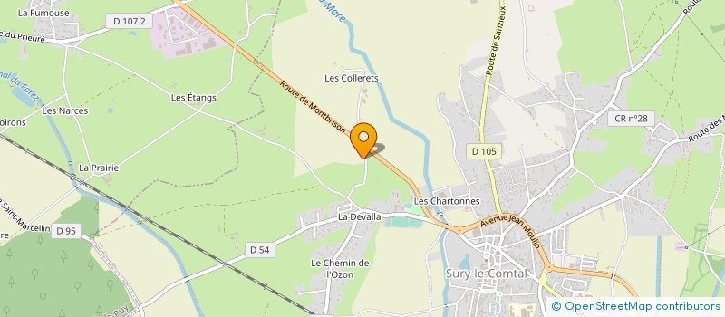 localisation de l'entreprise MADAME MARIA DA CONCEICAO DA COSTA GONCALVES à SURY-LE-COMTAL