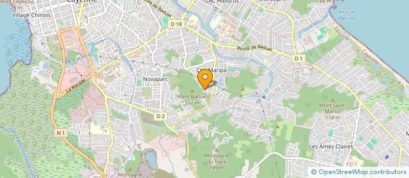 localisation de l'entreprise MADAME MARIA DA PENHA FONCECA  CAYENNE