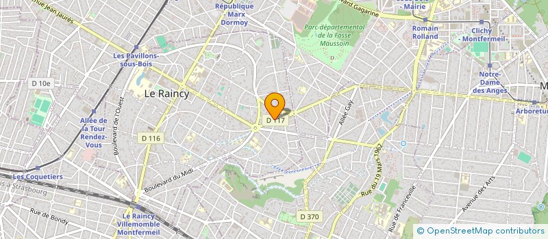localisation de l'entreprise MADAME MARIA DA SILVA à LE RAINCY