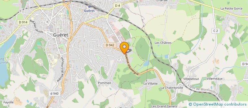 localisation de l'entreprise MADAME MARIA DA SILVA à GUERET