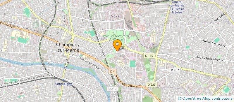 localisation de l'entreprise MADAME MARIA DA SILVA à CHAMPIGNY-SUR-MARNE