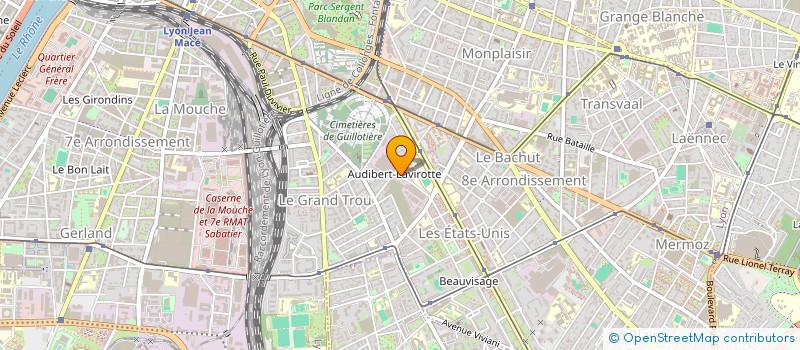 localisation de l'entreprise MADAME MARIA DA SILVA CURTO  LYON