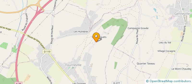 localisation de l'entreprise MADAME MARIA DA SILVA PAIVA  FOURNEVILLE