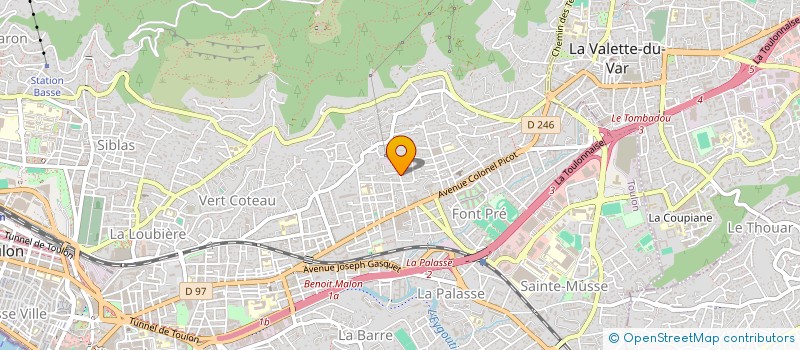 localisation de l'entreprise MADAME MARIA DA SILVA PINTO  TOULON