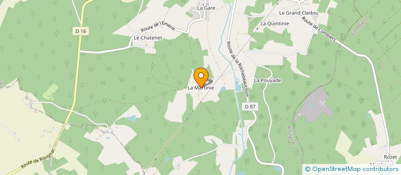 localisation de l'entreprise MADAME MARIA DAMMER à MAGNAC-LAVALETTE-VILLARS