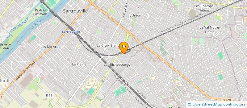 localisation de l'entreprise MADAME MARIA DAS DORES FERREIRA CAPELA à SARTROUVILLE