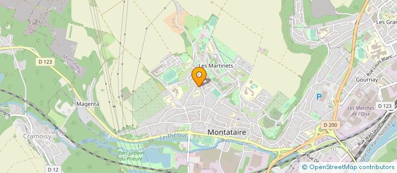 localisation de l'entreprise MADAME MARIA DASYLVA  MONTATAIRE