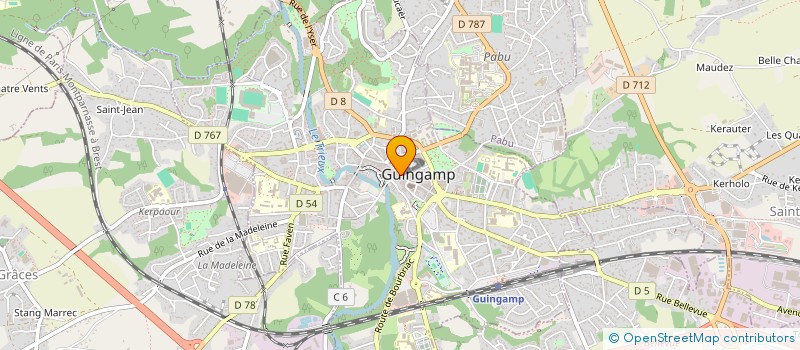 localisation de l'entreprise MADAME MARIA DE CASTILHO  GUINGAMP