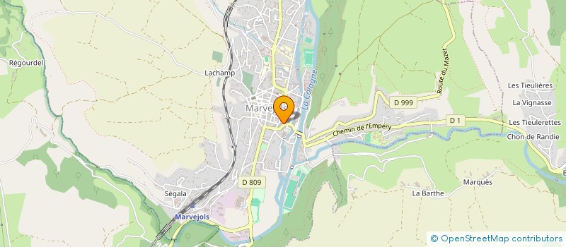 localisation de l'entreprise MADAME MARIA-DE-FATIMA DA SILVA MOREIRA  MARVEJOLS