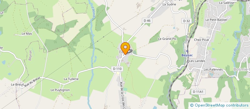 localisation de l'entreprise MADAME MARIA DE FATIMA FERREIRA DE ALMEIDA à BEYNAC