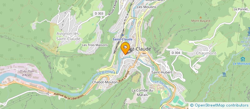 localisation de l'entreprise MADAME MARIA DE GOIS PERESTRELO  SAINT-CLAUDE