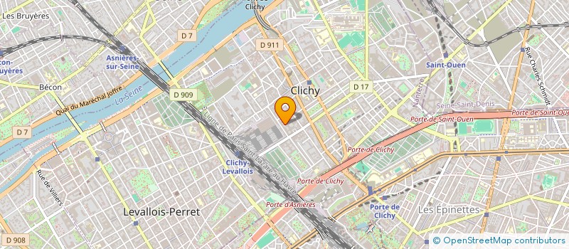 localisation de l'entreprise MADAME MARIA DE JESUS DA SILVA à CLICHY