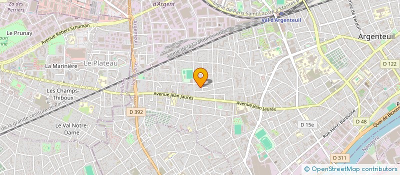 localisation de l'entreprise MADAME MARIA DE SA PEREIRA  ARGENTEUIL