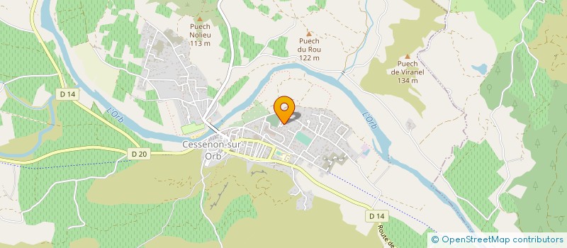 localisation de l'entreprise MADAME MARIA DI FRANCO  CESSENON-SUR-ORB